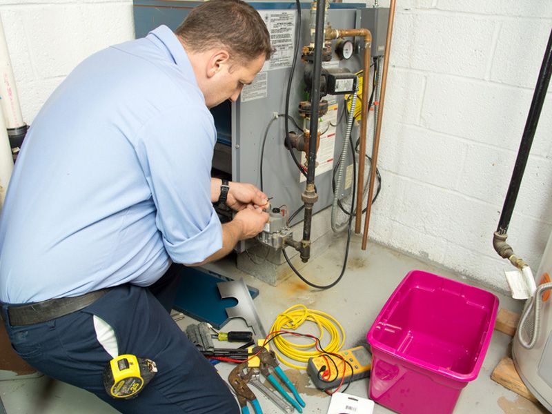 A Carrier trained technician at work